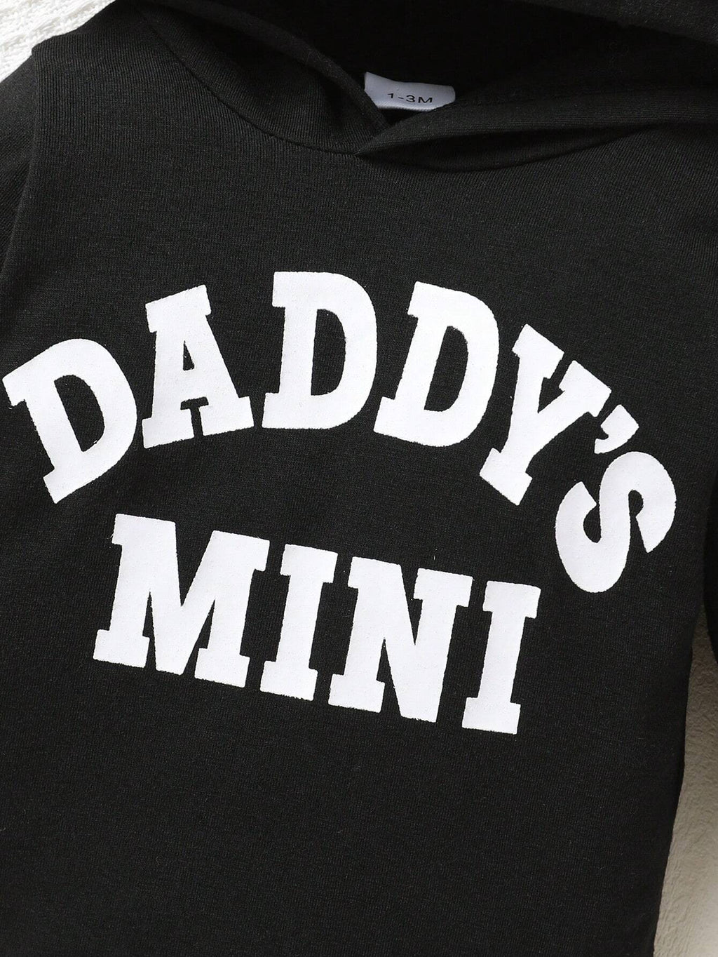 2Pcs Set, Casual, Cute, Baby Boy Clothes, Infant Bodysuit, Baby Autumn/Winter Outfit, Soft & Comfortable, Letter Print Hoodie Top and Solid Letter Print Pants Set, Suitable for Daily, Vacation, Party, Outdoor