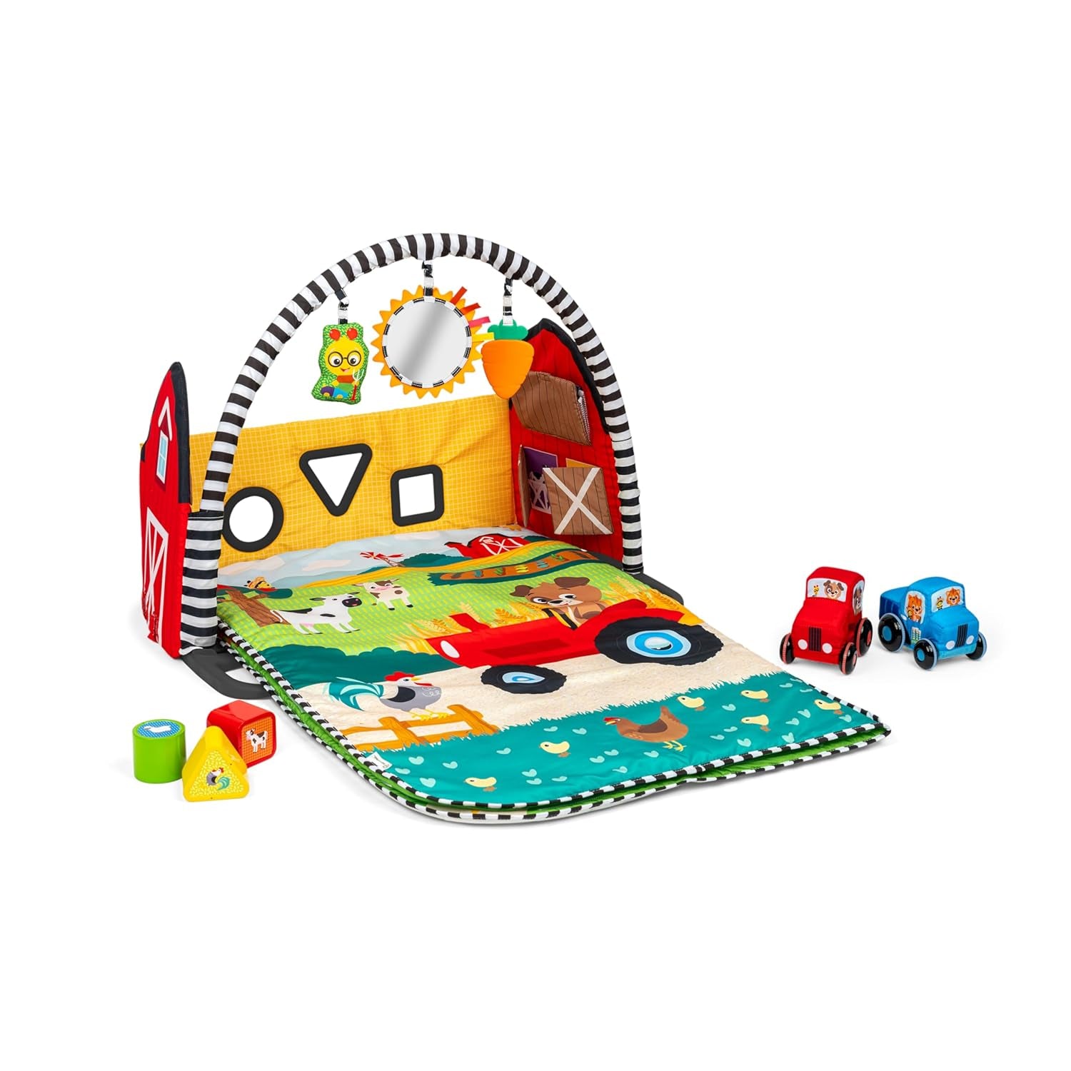 4-In-1 Kickin' Tunes Music and Language Play Gym and Piano Tummy Time Activity Mat