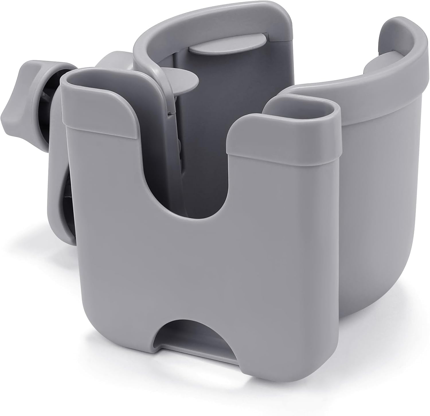 Stroller Cup Holder with Phone Holder, Bike Cup Holder, Universal Cup Holder for Uppababy Nuna Doona Strollers, 2-In-1 Cup Phone Holder for Stroller, Bike, Wheelchair, Walker, Scooter