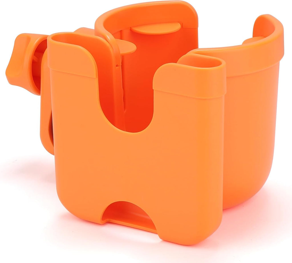 Stroller Cup Holder with Phone Holder, Bike Cup Holder, Universal Cup Holder for Uppababy Nuna Doona Strollers, 2-In-1 Cup Phone Holder for Stroller, Bike, Wheelchair, Walker, Scooter
