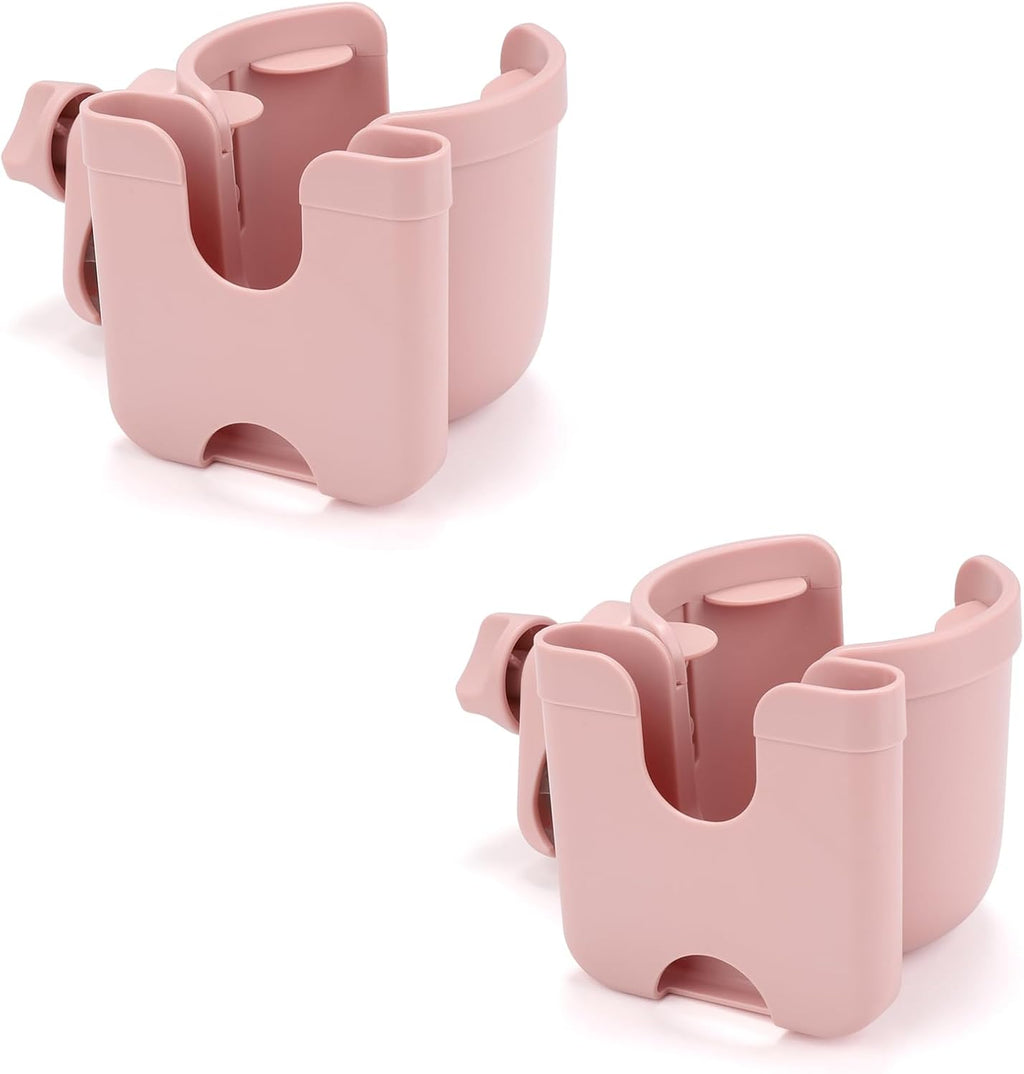 Stroller Cup Holder with Phone Holder, Bike Cup Holder, Universal Cup Holder for Uppababy Nuna Doona Strollers, 2-In-1 Cup Phone Holder for Stroller, Bike, Wheelchair, Walker, Scooter