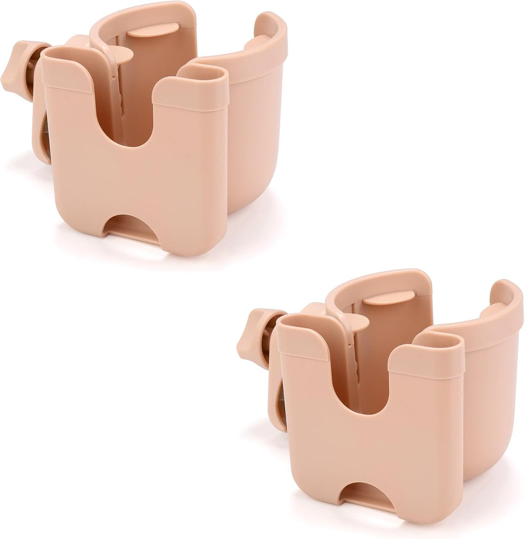 Stroller Cup Holder with Phone Holder, Bike Cup Holder, Universal Cup Holder for Uppababy Nuna Doona Strollers, 2-In-1 Cup Phone Holder for Stroller, Bike, Wheelchair, Walker, Scooter