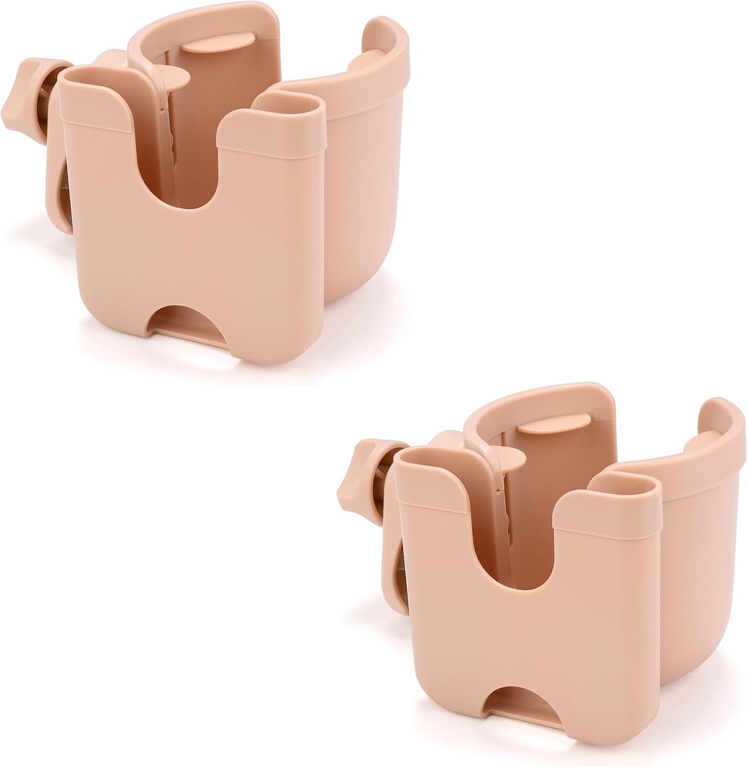 Stroller Cup Holder with Phone Holder, Bike Cup Holder, Universal Cup Holder for Uppababy Nuna Doona Strollers, 2-In-1 Cup Phone Holder for Stroller, Bike, Wheelchair, Walker, Scooter