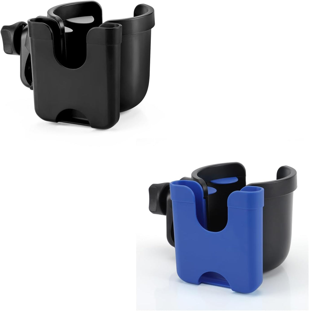 Stroller Cup Holder with Phone Holder, Bike Cup Holder, Universal Cup Holder for Uppababy Nuna Doona Strollers, 2-In-1 Cup Phone Holder for Stroller, Bike, Wheelchair, Walker, Scooter