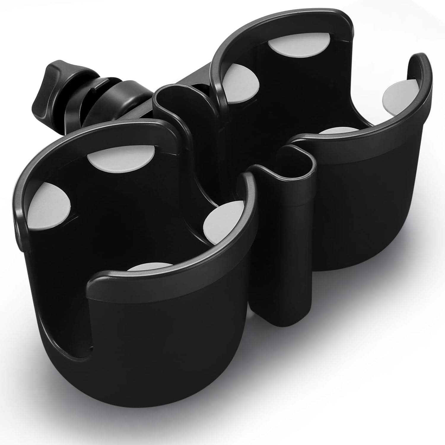 Stroller Cup Holder with Phone Holder, Bike Cup Holder, Universal Cup Holder for Uppababy Nuna Doona Strollers, 2-In-1 Cup Phone Holder for Stroller, Bike, Wheelchair, Walker, Scooter