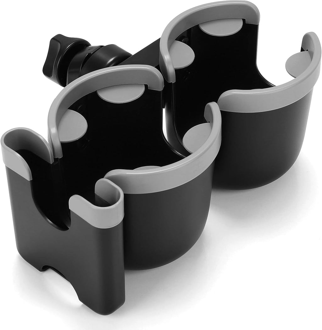 Stroller Cup Holder with Phone Holder, Bike Cup Holder, Universal Cup Holder for Uppababy Nuna Doona Strollers, 2-In-1 Cup Phone Holder for Stroller, Bike, Wheelchair, Walker, Scooter