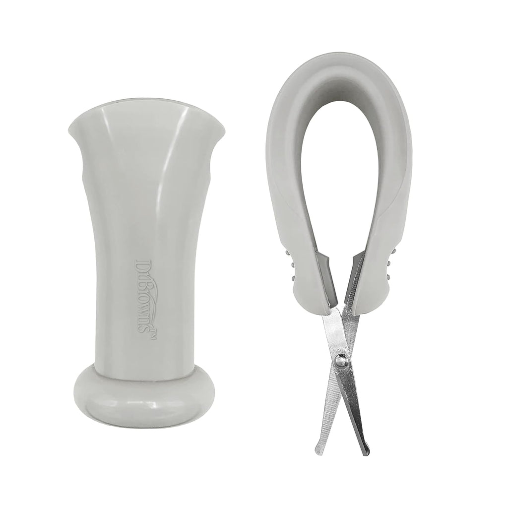 Baby Care Essentials Kit, Nail Scissors with Case, Nasal Aspirator, Cradle Cap Brush and Comb, Bpa-Free