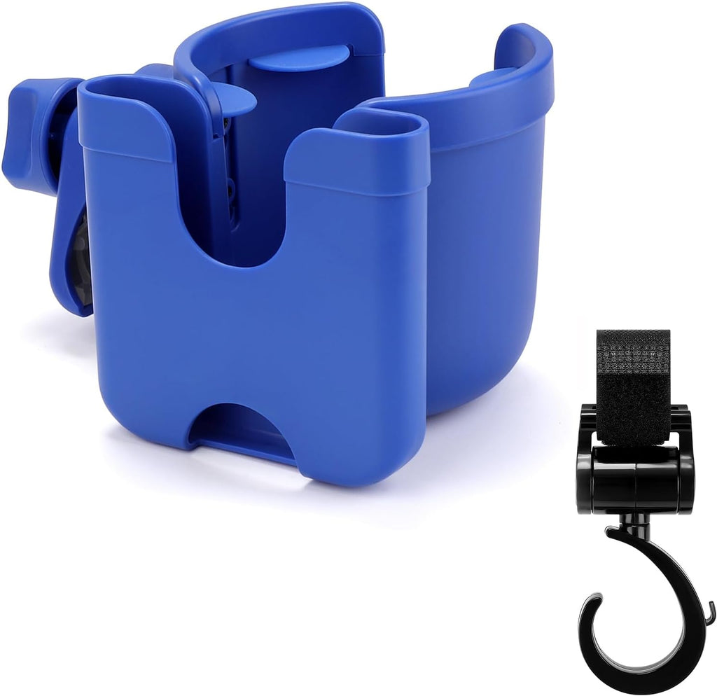 Stroller Cup Holder with Phone Holder, Bike Cup Holder, Universal Cup Holder for Uppababy Nuna Doona Strollers, 2-In-1 Cup Phone Holder for Stroller, Bike, Wheelchair, Walker, Scooter