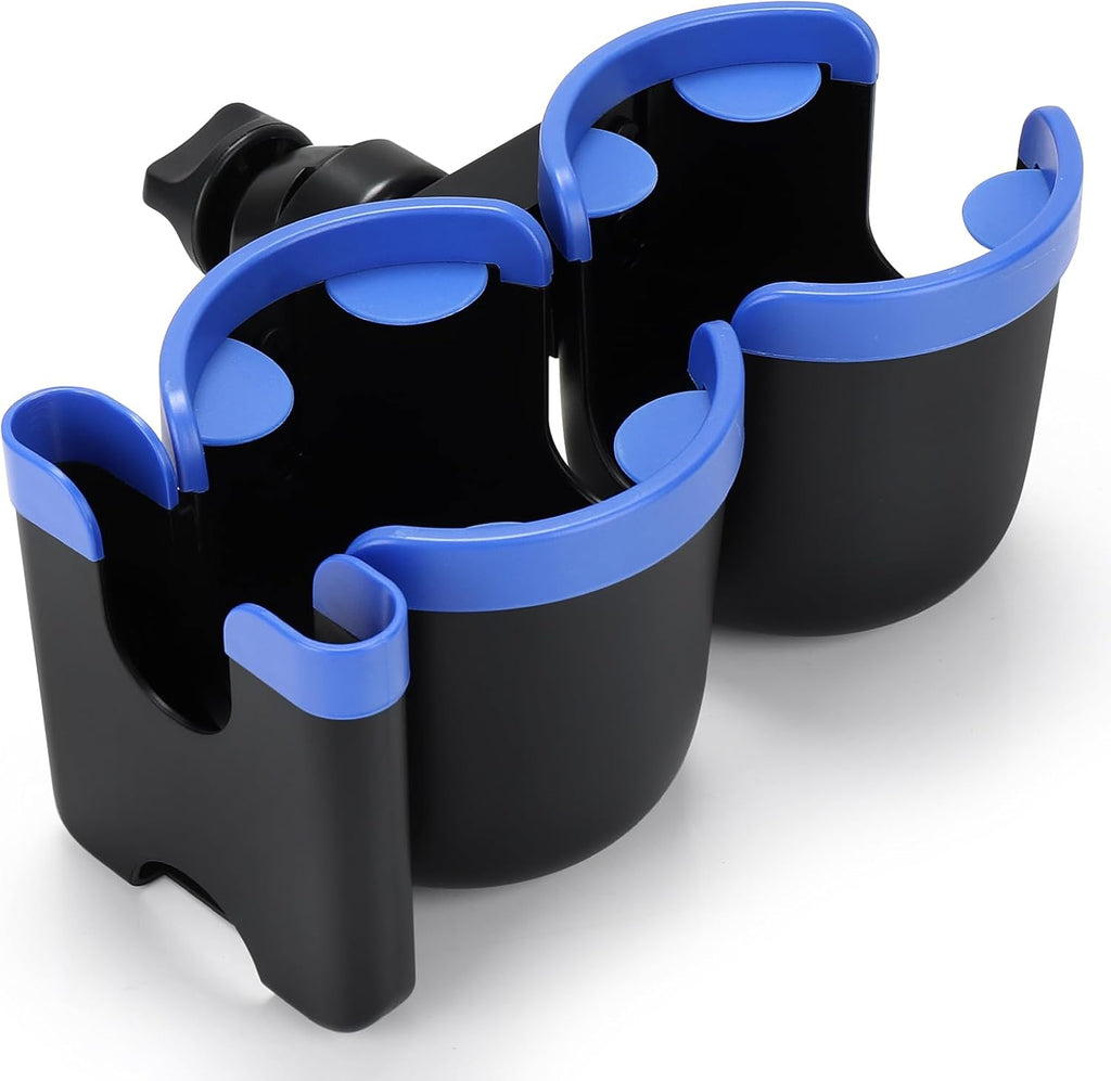 Stroller Cup Holder with Phone Holder, Bike Cup Holder, Universal Cup Holder for Uppababy Nuna Doona Strollers, 2-In-1 Cup Phone Holder for Stroller, Bike, Wheelchair, Walker, Scooter