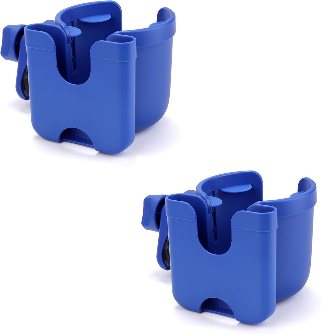 Stroller Cup Holder with Phone Holder, Bike Cup Holder, Universal Cup Holder for Uppababy Nuna Doona Strollers, 2-In-1 Cup Phone Holder for Stroller, Bike, Wheelchair, Walker, Scooter