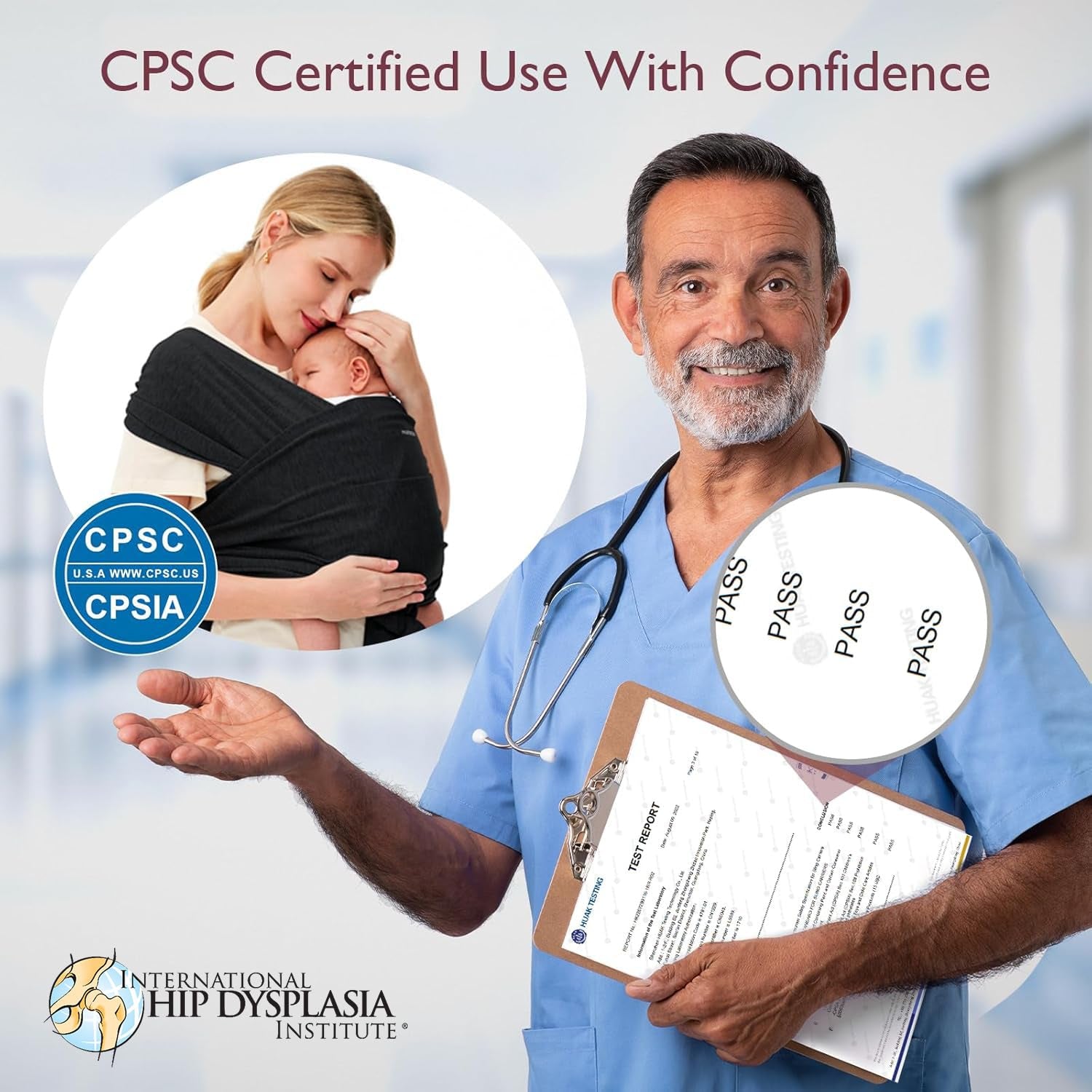 Baby Wrap Carrier, Easy to Wear Infant Carrier Slings, Lightweight Hands Free Baby Sling, Adjustable Baby Carriers for Newborn to Toddler 8-35 Lbs, Black