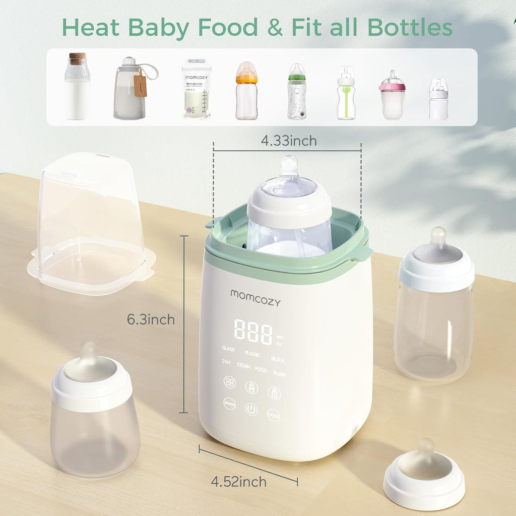 Bottle Warmer, Fast Bottle Warmers for All Bottles with Timer, Accurate Temperature Control and Automatic Shut-Off, Multifunctional Bottle Warmer for Breastmilk