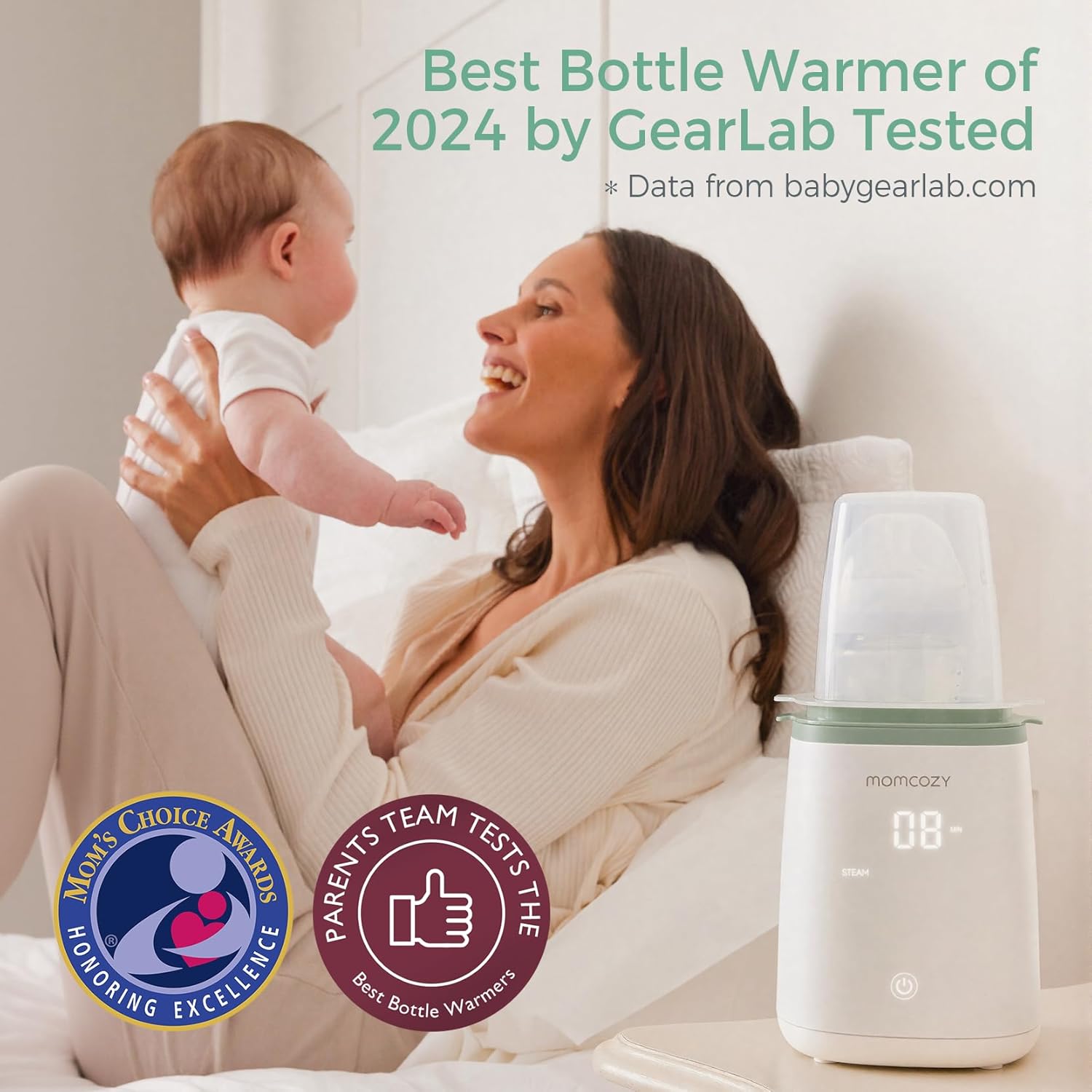 Bottle Warmer, Fast Bottle Warmers for All Bottles with Timer, Accurate Temperature Control and Automatic Shut-Off, Multifunctional Bottle Warmer for Breastmilk
