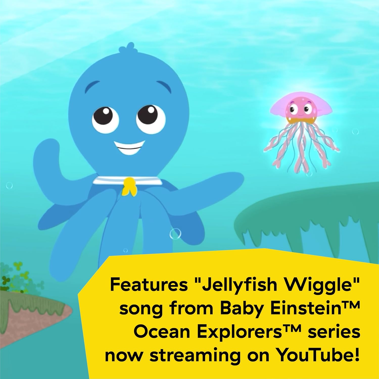 Ocean Explorers Go Opus Go 4-In-1 Crawl & Chase Activity Learning Toy, Music and Lights, Ages 3 Months to 5 Years