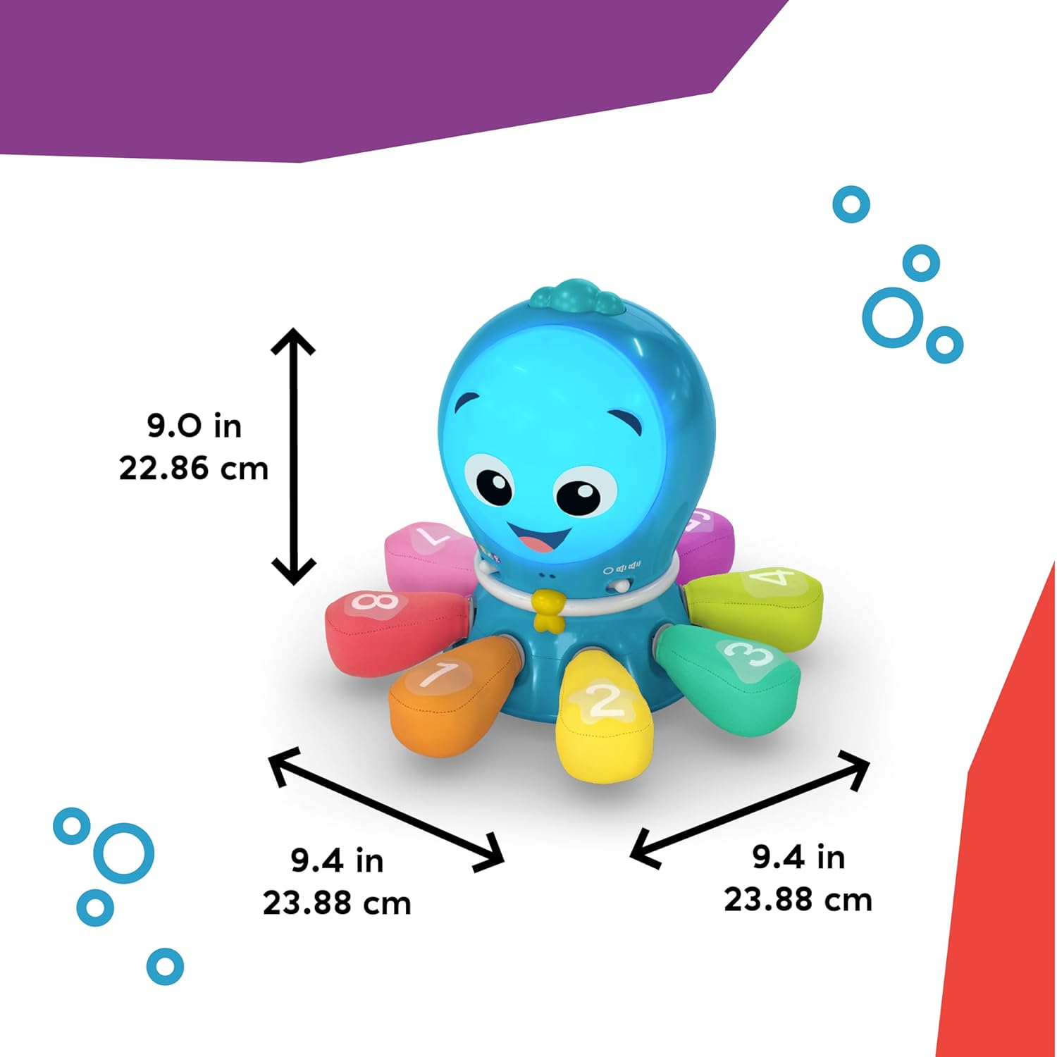 Ocean Explorers Go Opus Go 4-In-1 Crawl & Chase Activity Learning Toy, Music and Lights, Ages 3 Months to 5 Years