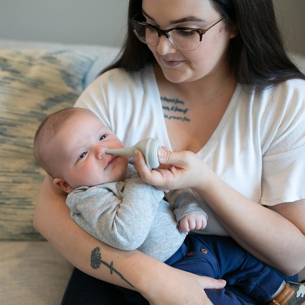 Baby Care Essentials Kit, Nail Scissors with Case, Nasal Aspirator, Cradle Cap Brush and Comb, Bpa-Free