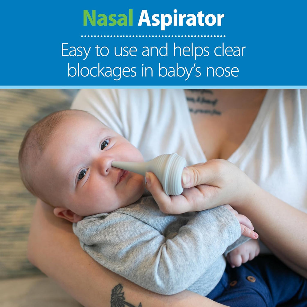 Baby Care Essentials Kit, Nail Scissors with Case, Nasal Aspirator, Cradle Cap Brush and Comb, Bpa-Free