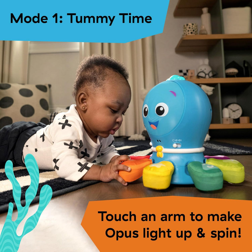 Ocean Explorers Go Opus Go 4-In-1 Crawl & Chase Activity Learning Toy, Music and Lights, Ages 3 Months to 5 Years