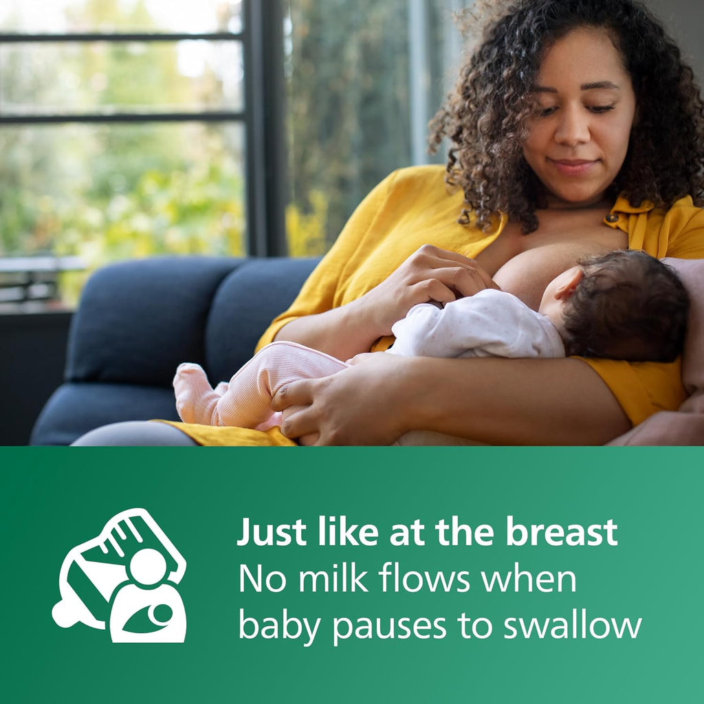 Natural Glass Baby Bottles with Natural Response Nipples (Slow Flow, Flow 2), 4Oz, 4-Pack, SCY910/04