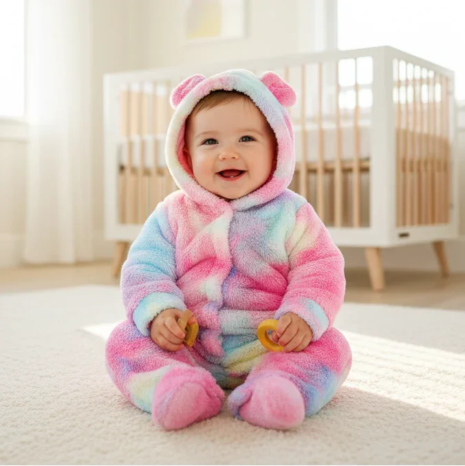 Mountain Cabin Hooded Onesie