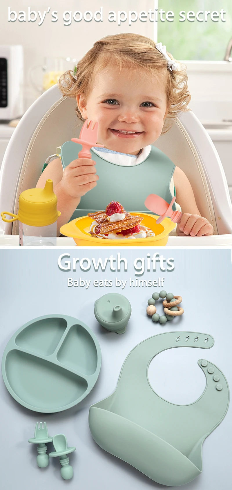 Everyday Silicone Bib: Soft, Waterproof & Mess-Proof