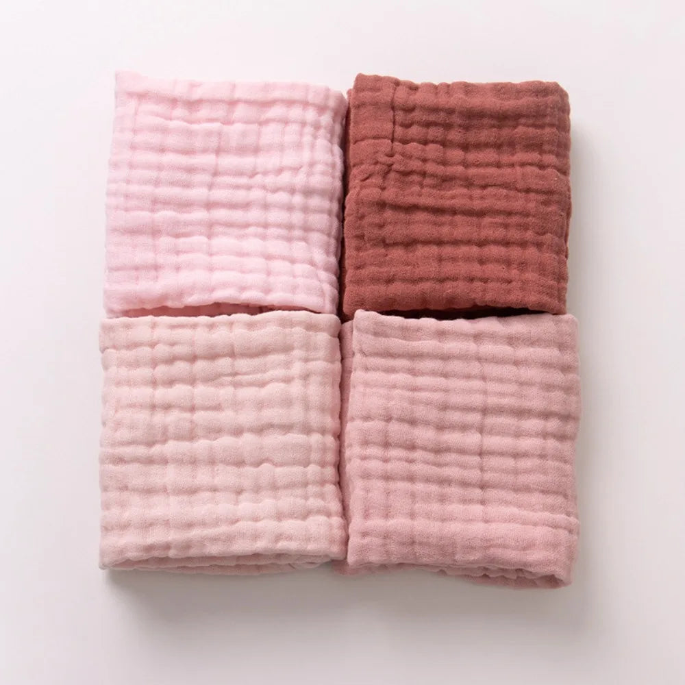 6-Layer Muslin Cotton Burp Cloths | 3-Piece Essential Set