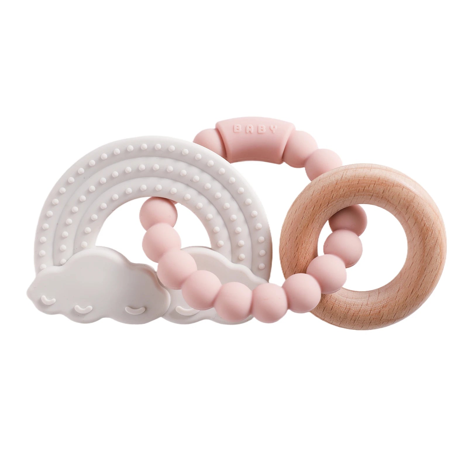 Planet-Theme Silicone Teething Bracelet | 360° Sensory Reach & Molar Relief