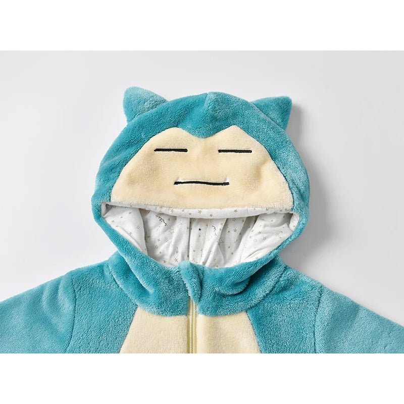 Mono de bebé de peluche ultra suave de Snorlax de dibujos animados