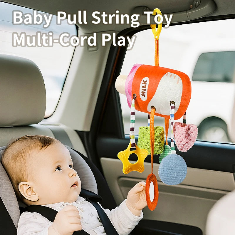 Barra de actividades musicales multisensoriales | Mordedor y sonajero de viaje universal