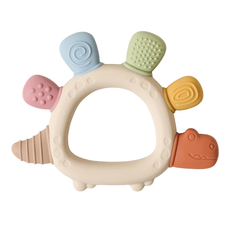Silicone Teething Ring | Gentle Sensory Soother for 0-12 Months