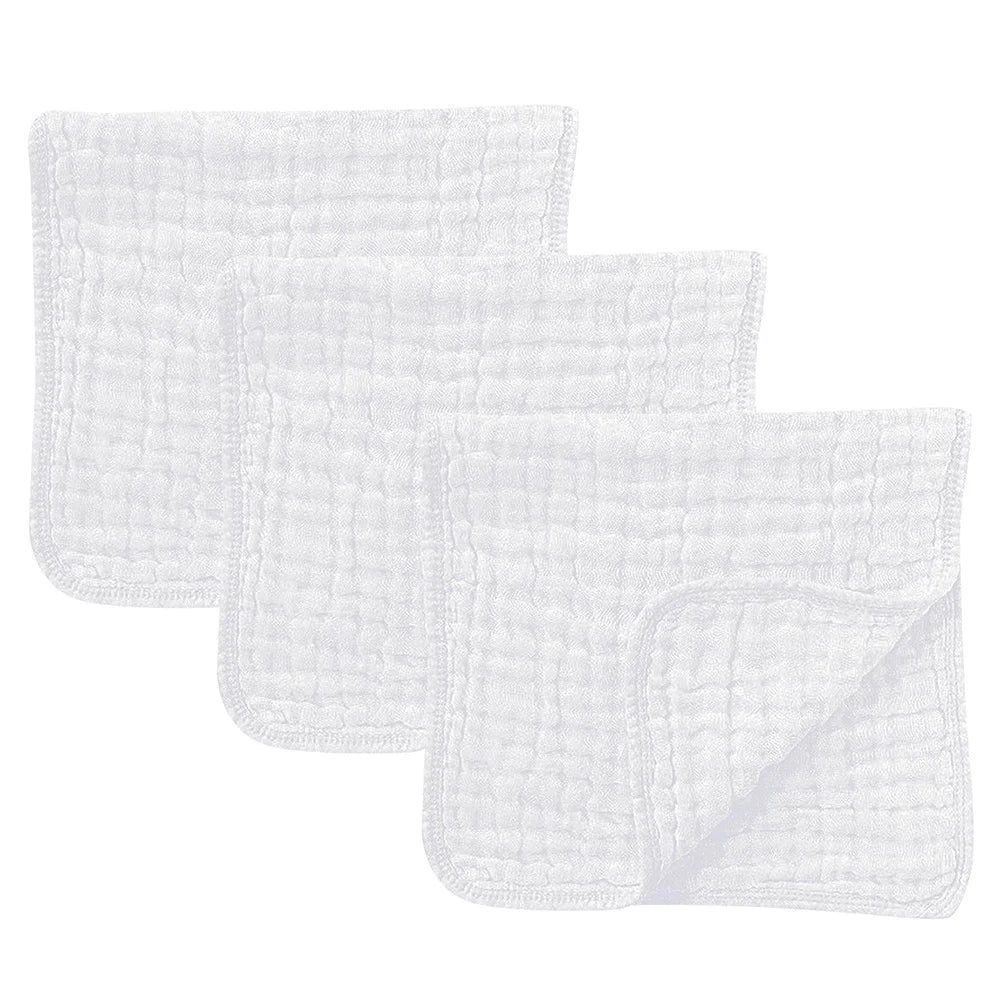 6-Layer Muslin Cotton Burp Cloths (3-Pack)