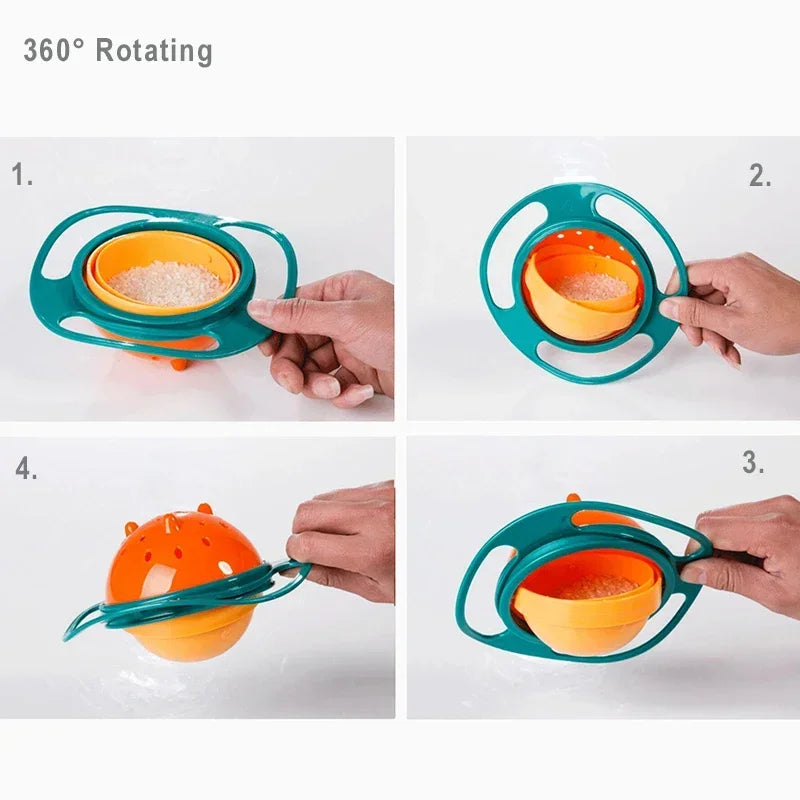 360° Gyro Bowl: Mess-Free Joy for Little Explorers
