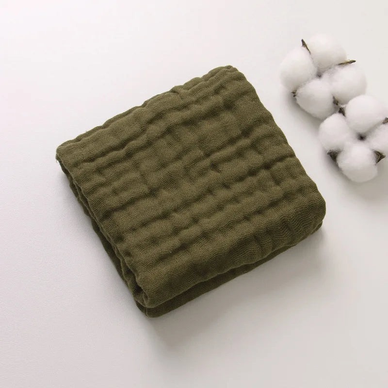 6-Layer Muslin Cotton Burp Cloths | 3-Piece Essential Set