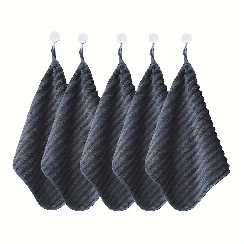 Juego de toallitas de lujo | Toallas de mano superabsorbentes de 5 piezas