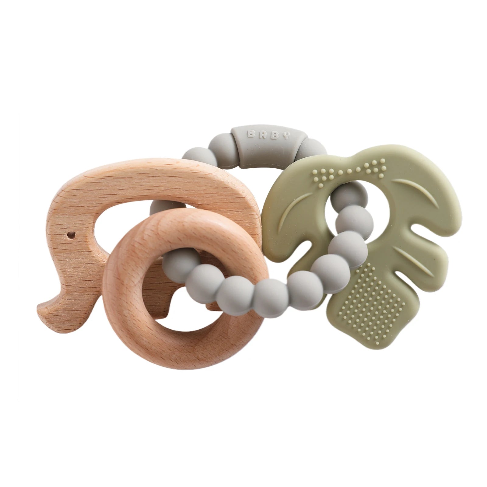Planet-Theme Silicone Teething Bracelet | 360° Sensory Reach & Molar Relief