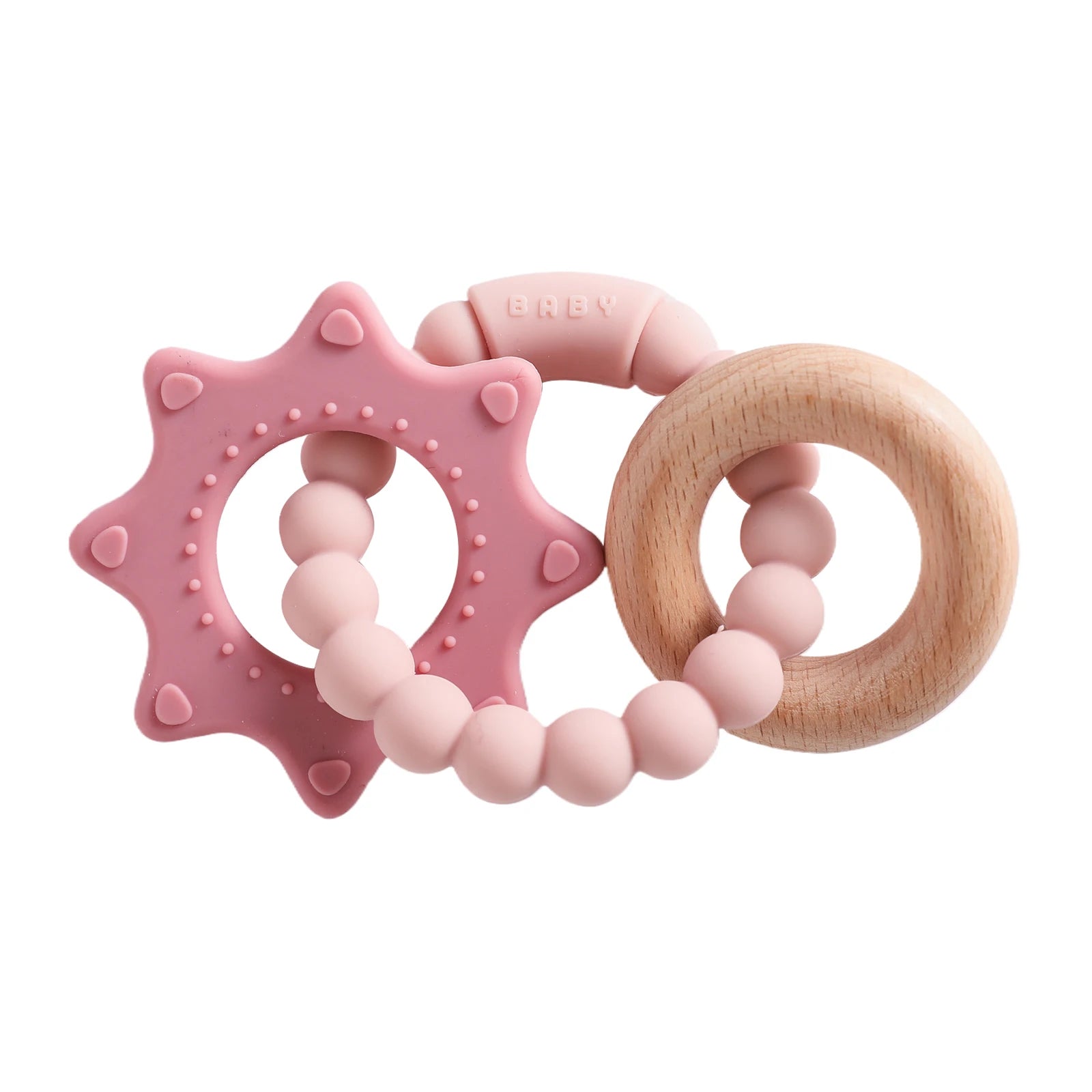 Planet-Theme Silicone Teething Bracelet | 360° Sensory Reach & Molar Relief