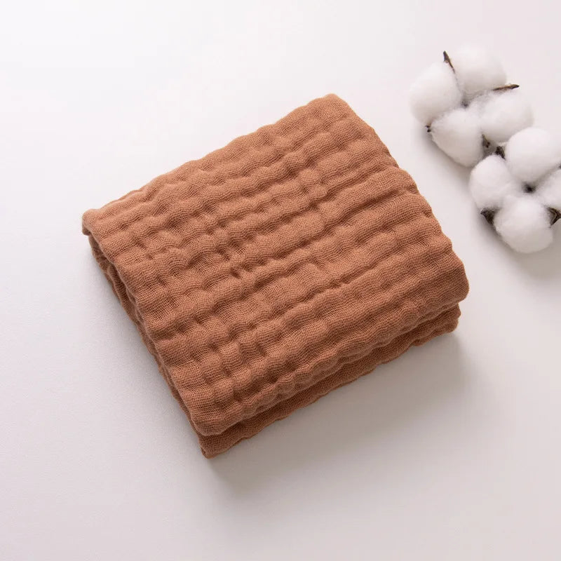 6-Layer Muslin Cotton Burp Cloths | 3-Piece Essential Set