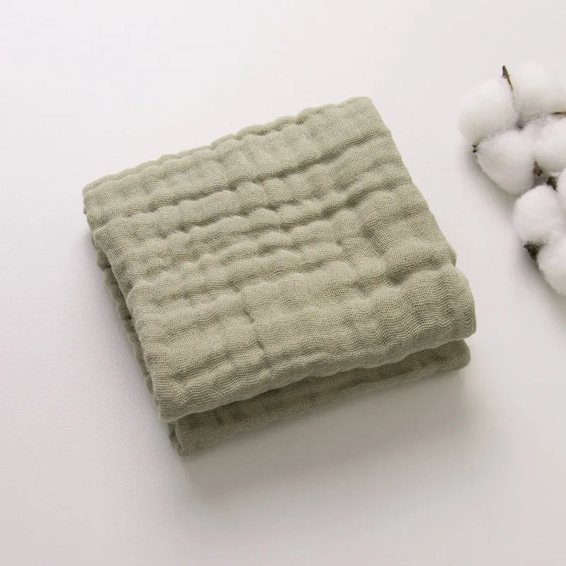 6-Layer Muslin Cotton Burp Cloths | 3-Piece Essential Set