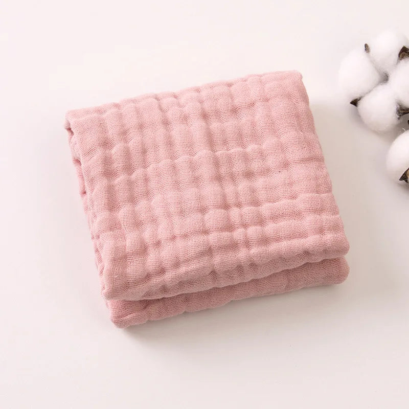 6-Layer Muslin Cotton Burp Cloths | 3-Piece Essential Set