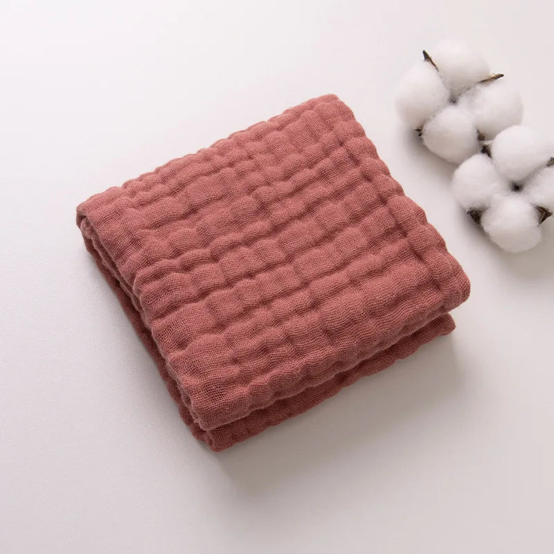 6-Layer Muslin Cotton Burp Cloths | 3-Piece Essential Set