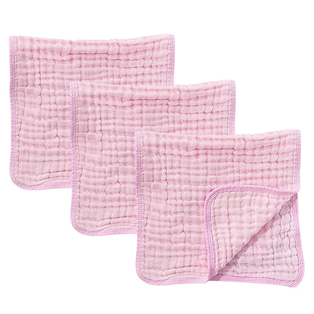 6-Layer Muslin Cotton Burp Cloths (3-Pack)