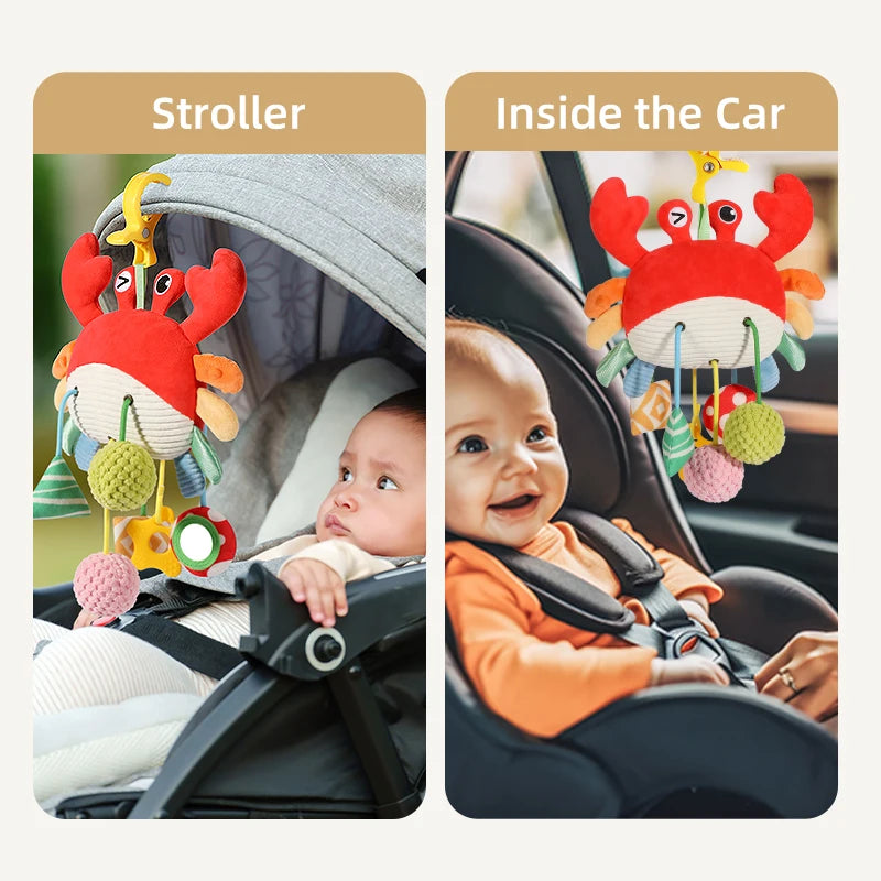 Multi-Sensory Musical Activity Bar | Universal Travel Teether & Rattle Toy