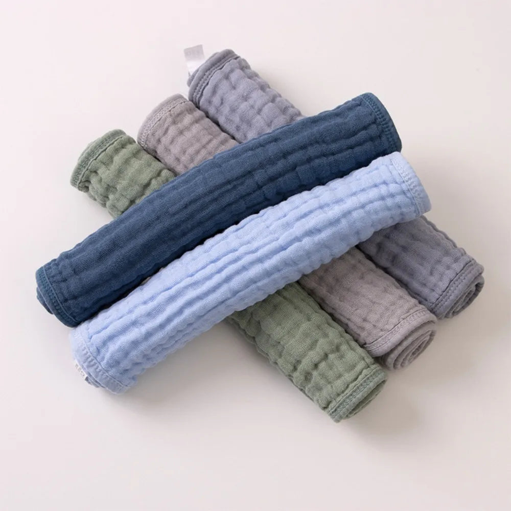 6-Layer Muslin Cotton Burp Cloths | 3-Piece Essential Set