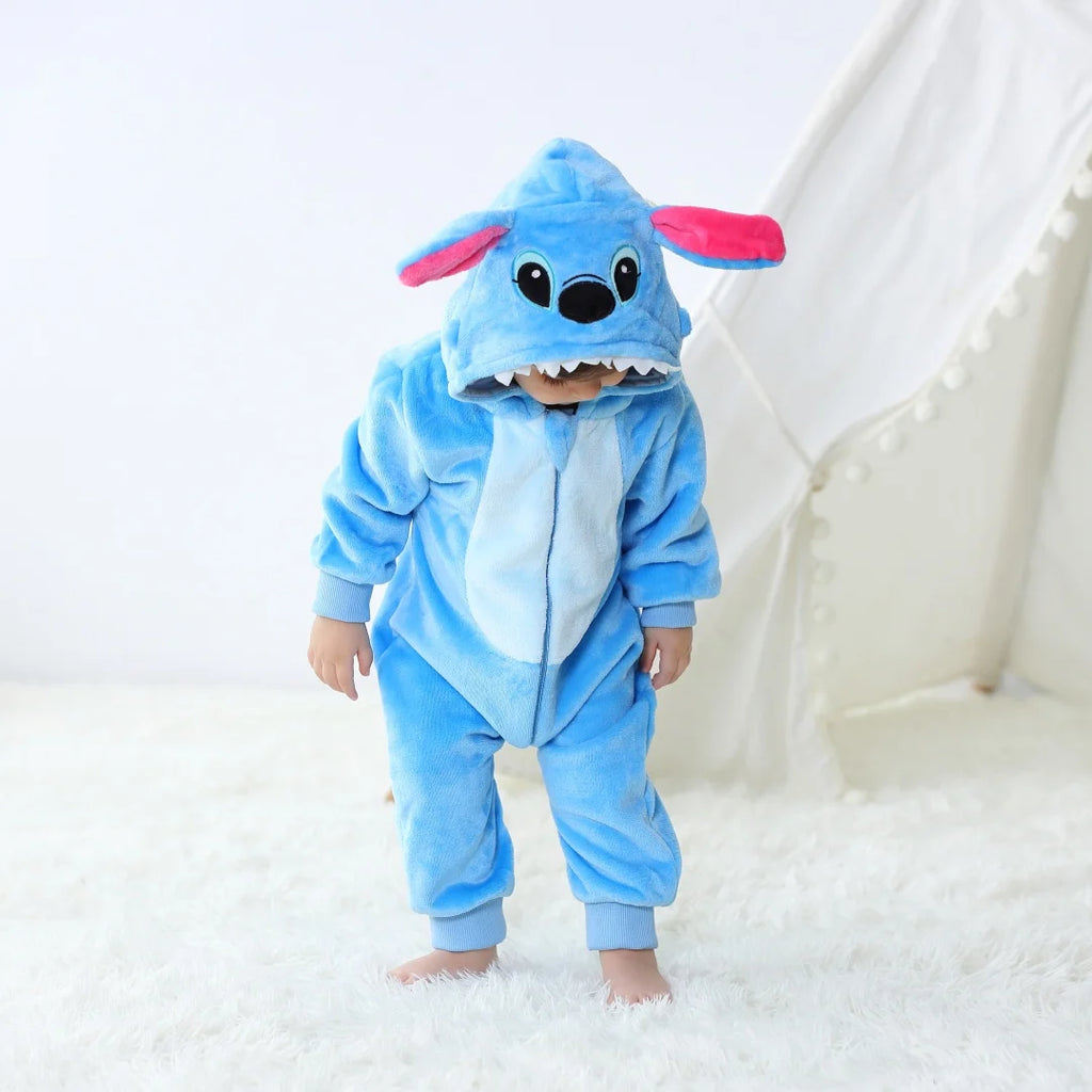 The Galaxy-Stitch Plush Romper: Ultra-Soft Character Jumpsuit
