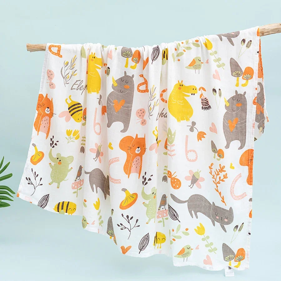 The Airy Muslin Swaddle: Class A Pure Cotton Summer Wrap