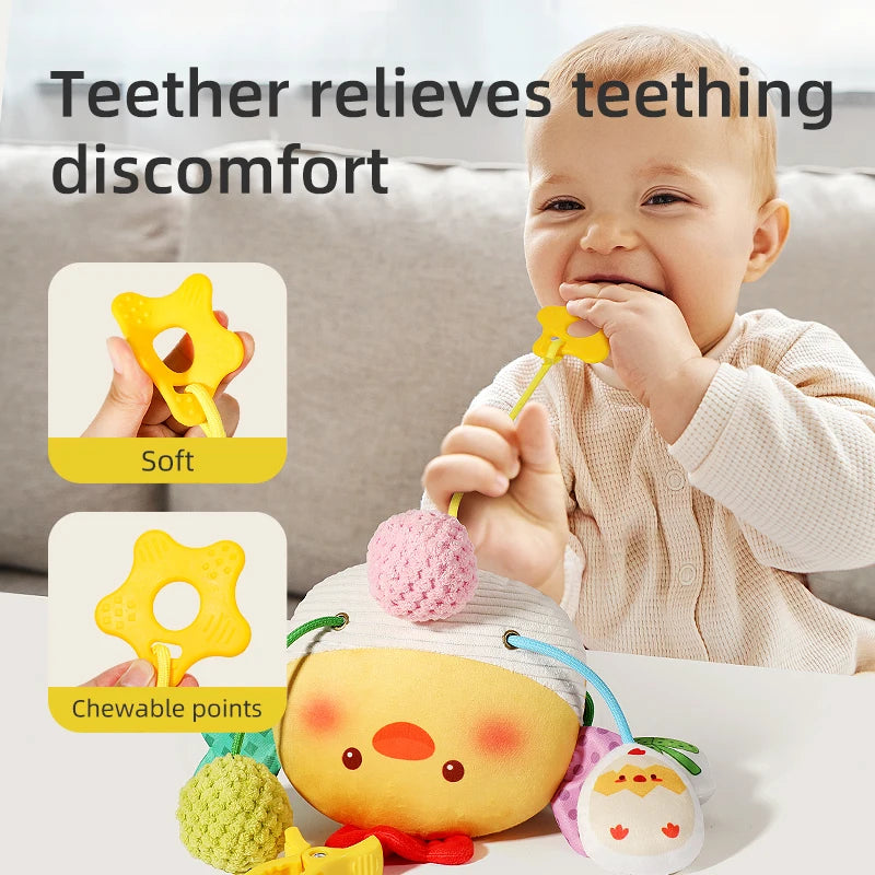 Barra de actividades musicales multisensoriales | Mordedor y sonajero de viaje universal