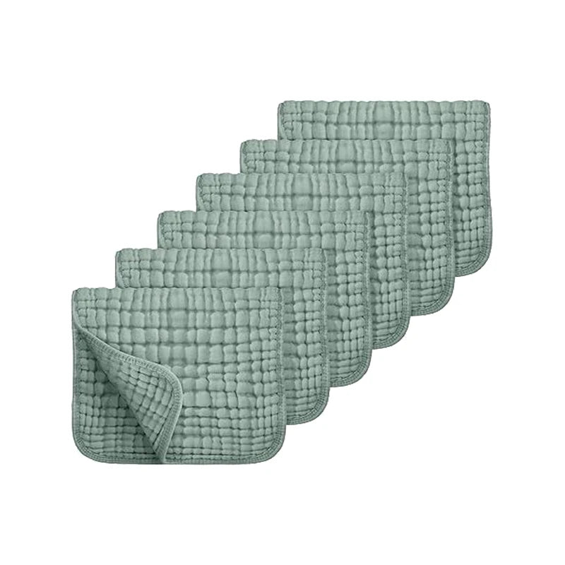 Paños de muselina para eructar - Toalla de baño para bebé 100 % algodón, 50 x 25 cm