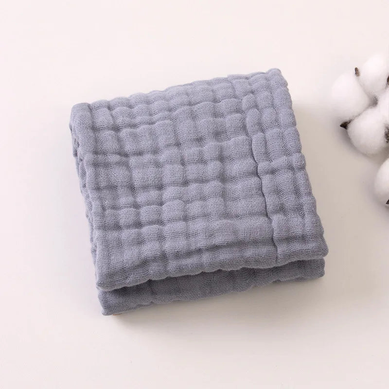 6-Layer Muslin Cotton Burp Cloths | 3-Piece Essential Set