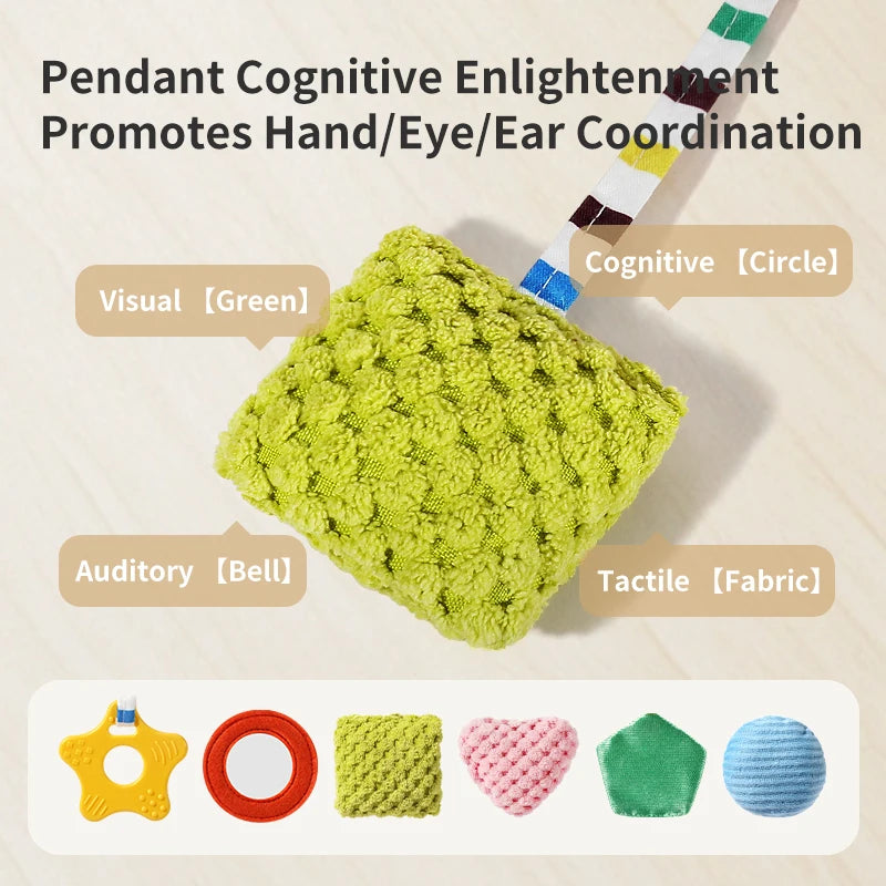 Barra de actividades musicales multisensoriales | Mordedor y sonajero de viaje universal