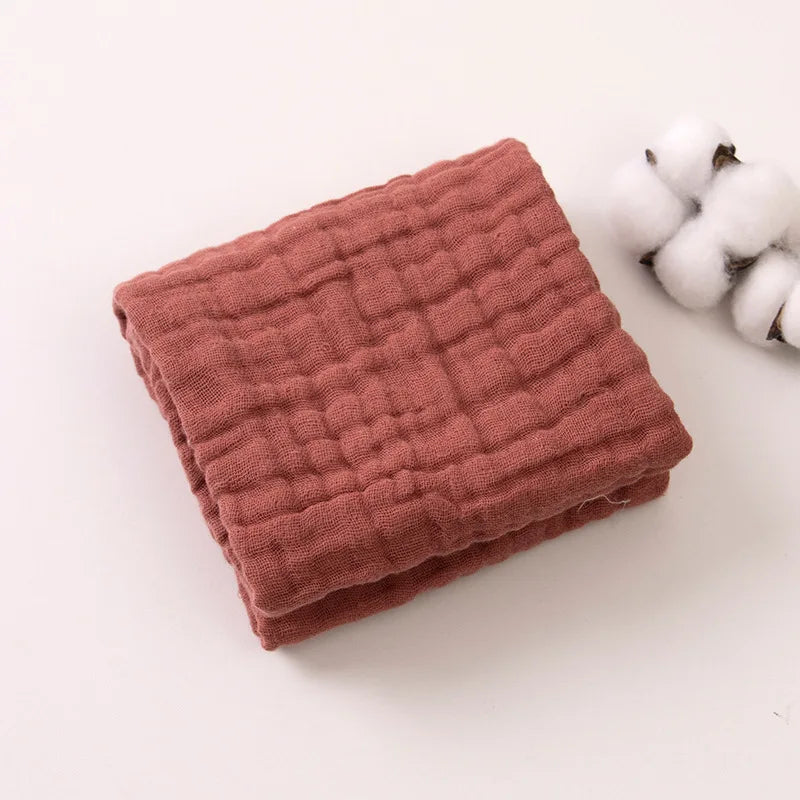 6-Layer Muslin Cotton Burp Cloths | 3-Piece Essential Set